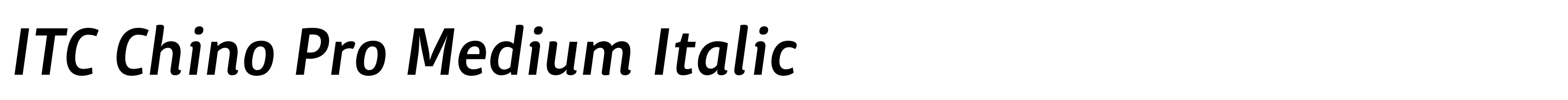 ITC Chino Pro Medium Italic